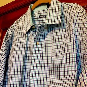 IZOD Men’s XXL Dress Shirt - Blue and Teal